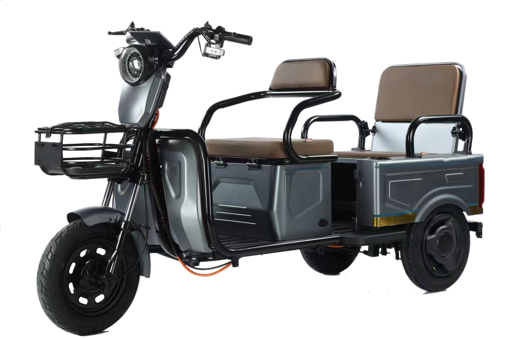 Explore Comfort and Convenience with HSHNEV's 2 Passenger Leisure Electric Tricycle